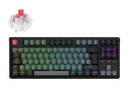 Klawiatura Keychron C3Pro H1 QMK Wired Mechanical  Super Red RGB HotSwap TKL